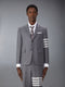 FLANNEL 4-BAR UNSTRUCTURED SPORT COAT - MED GREY