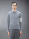 CLASSIC CASHMERE 4-BAR PULLOVER - LT GREY