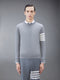 WOOL 4-BAR PULLOVER - PALE GREY