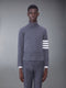 CASHMERE 4-BAR CLASSIC TURTLENECK - MED GREY