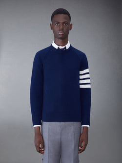 FRENCH TERRY CASHMERE 4-BAR CREWNECK PULLOVER