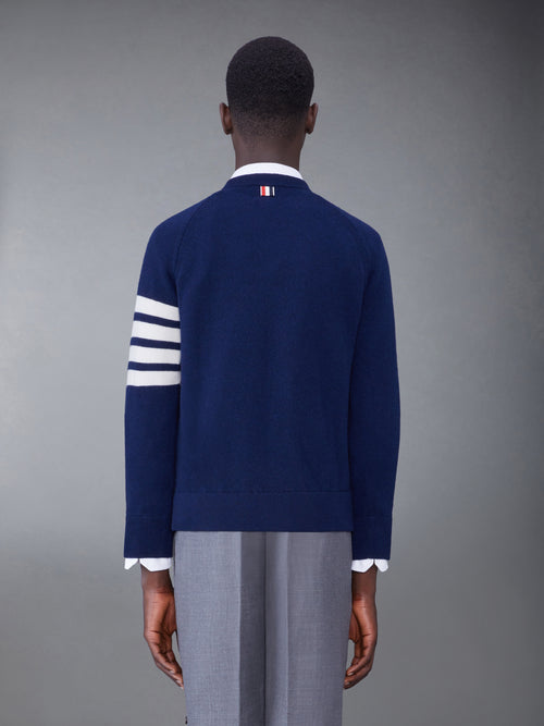 FRENCH TERRY CASHMERE 4-BAR CREWNECK PULLOVER