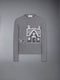 HOLIDAY SCENERY MERINO WOOL CREW NECK PULLOVER - LT GREY