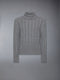 CLASSIC CASHMERE CABLE TURTLE NECK - LT GREY