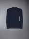 COTTON 4-BAR PULLOVER - NAVY