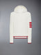 COTTON 4-BAR HOODIE - WHITE