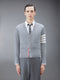 CLASSIC CASHMERE 4-BAR V-neck CARDIGAN - LT GREY