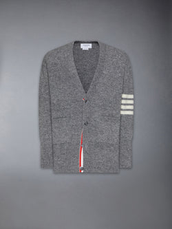 IRISH WOOL 4-BAR V NECK CARDIGAN