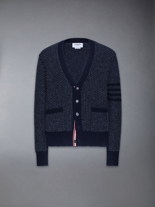 DONEGAL 4-BAR RELAXED V NECK CARDIGAN