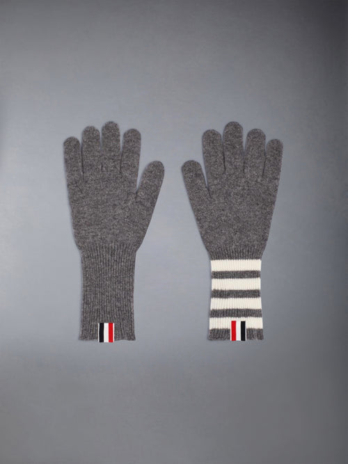 CASHMERE RIB 4-BAR GLOVES