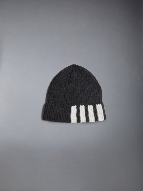 CASHMERE RIB 4-BAR HAT