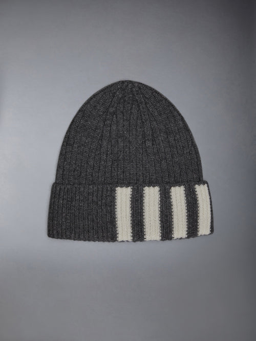 CASHMERE RIB 4-BAR HAT