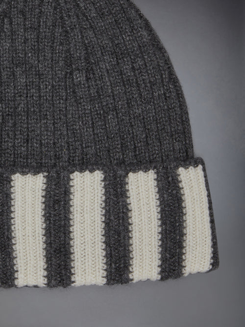 CASHMERE RIB 4-BAR HAT