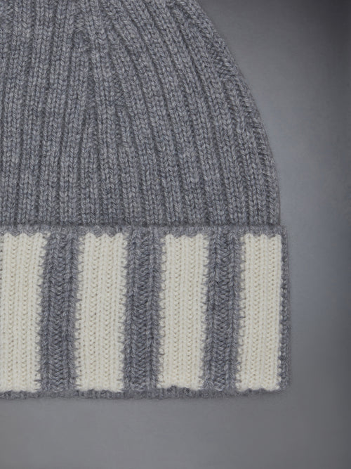 CASHMERE RIB 4-BAR HAT