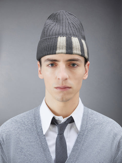 CASHMERE RIB 4-BAR HAT