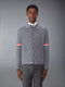 MERINO WOOL AND COTTON QUILTED ARMBAND WORK JACKET - MED GREY