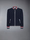 STRETCH VISCOSE TENNIS JACKET - NAVY