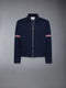 COTTON LOOPBACK JACKET - NAVY