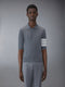 FINE MERINO WOOL POLO - MED GREY