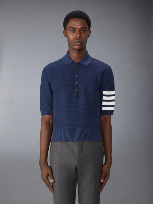 LINEN COTTON 4-BAR RELAXED FIT POLO