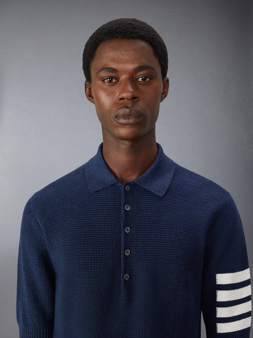 LINEN COTTON 4-BAR RELAXED FIT POLO