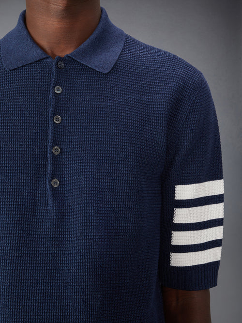 LINEN COTTON 4-BAR RELAXED FIT POLO