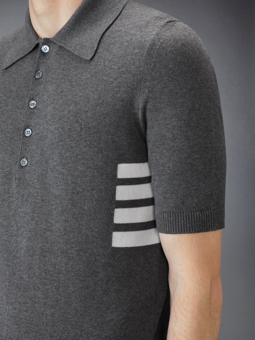 COTTON 4-BAR RELAXED FIT POLO