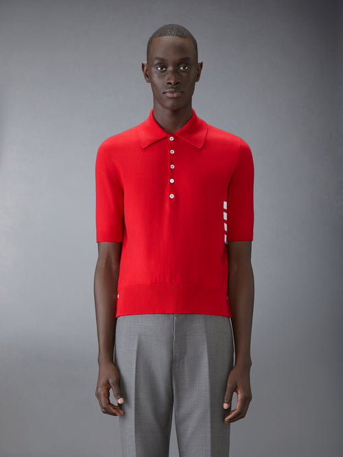 COTTON 4-BAR RELAXED FIT POLO