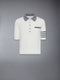 COTTON 4-BAR RELAXED FIT HECTOR POLO - WHITE