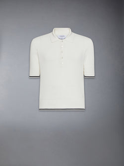 HALF & HALF COTTON 4-BAR RELAXED FIT POLO