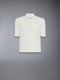 HALF & HALF COTTON 4-BAR RELAXED FIT POLO - WHITE