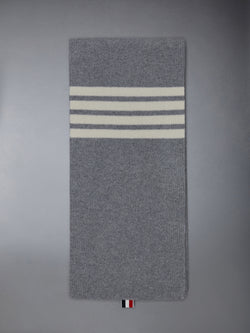 CASHMERE RIB 4-BAR SCARF