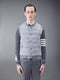 MERINO AND JERSEY DOWN REVERSIBLE VEST - LT GREY