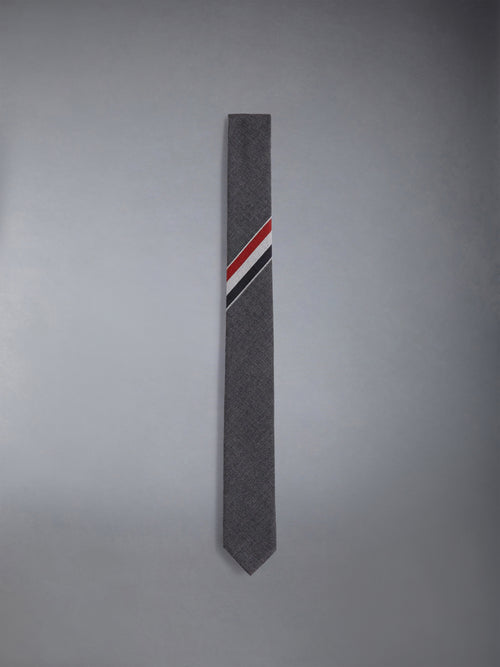 TWILL WOOL STRIPE TIE