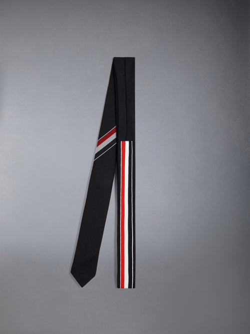 TWILL WOOL STRIPE TIE