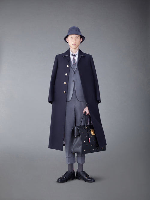 MELTON BUTTON BAL COLLAR COAT