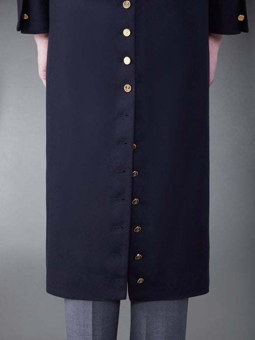 MELTON BUTTON BAL COLLAR COAT