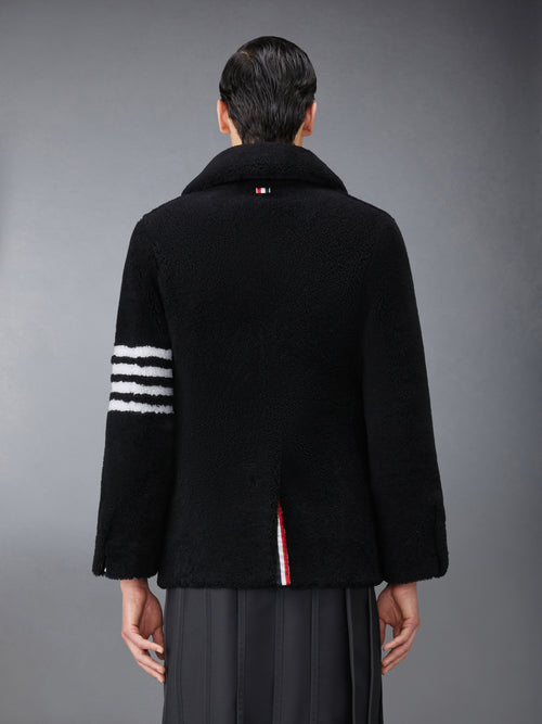 SHEARLING 4-BAR UNCONSTRUCTED PEACOAT