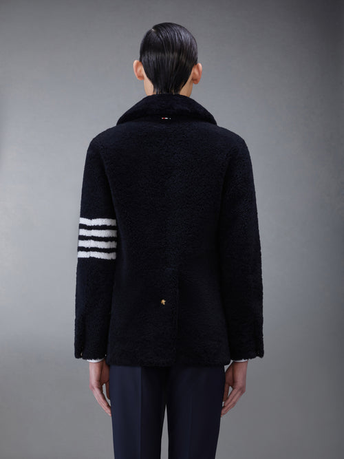 SHEARLING 4-BAR UNCONSTRUCTED PEACOAT