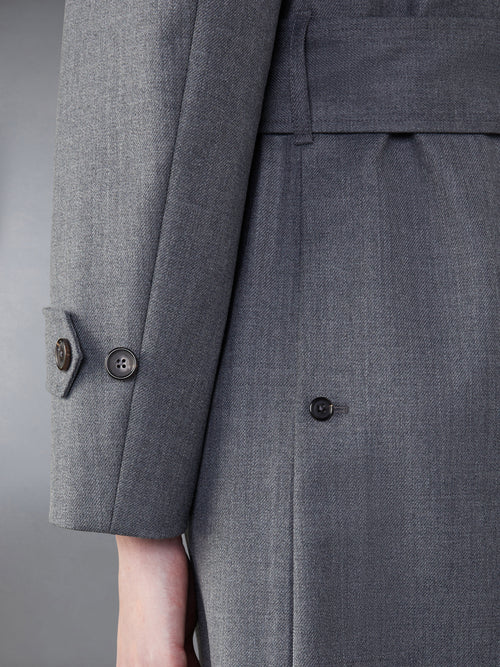 WOOL TWILL UNCONSTRUCTED TRENCH COAT