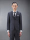 CLASSIC TWILL SUIT AND TIE - DARK GREY