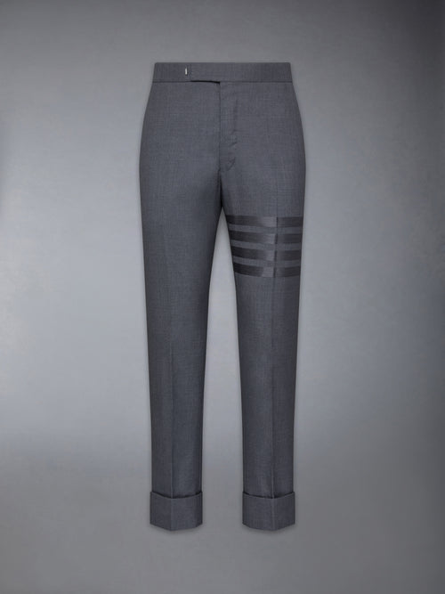 PLAIN WEAVE SUITING 4-BAR CLASSIC BACKSTRAP TROUSERS