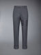 PLAIN WEAVE SUITING 4-BAR CLASSIC BACKSTRAP TROUSERS - DARK GREY