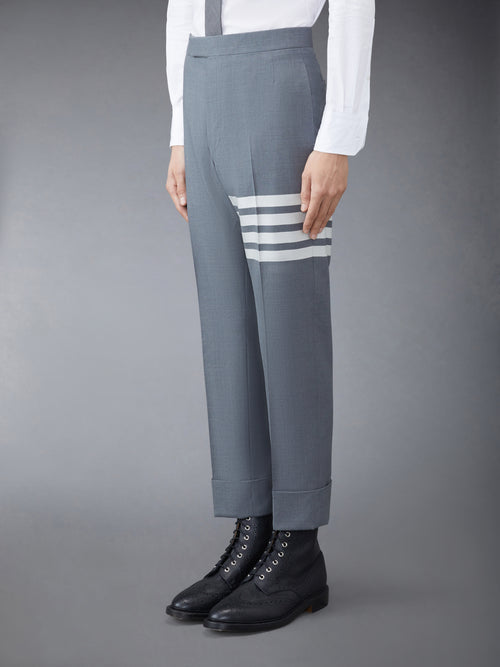 PLAIN WEAVE 4-BAR TROUSERS