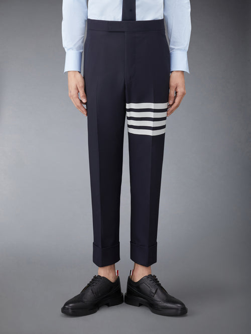 PLAIN WEAVE 4-BAR TROUSERS