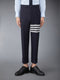 PLAIN WEAVE 4-BAR TROUSERS - NAVY