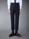 PLAIN WEAVE 4-BAR TROUSERS - DARK BLUE