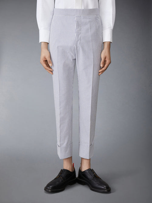 SEERSUCKER CLASSIC HALF LINING TROUSERS