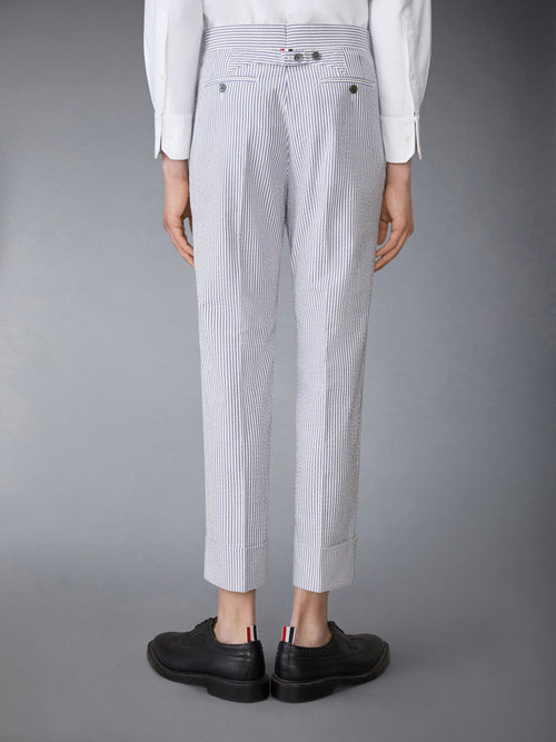 SEERSUCKER CLASSIC HALF LINING TROUSERS