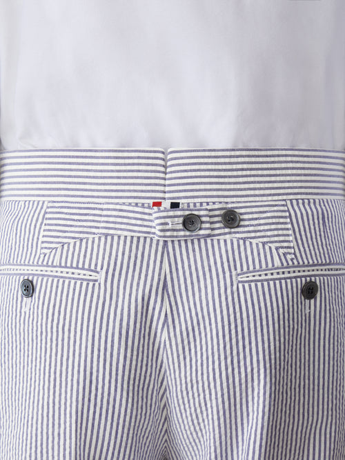 SEERSUCKER CLASSIC HALF LINING TROUSERS